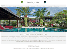 Tablet Screenshot of bendegavillasbali.com